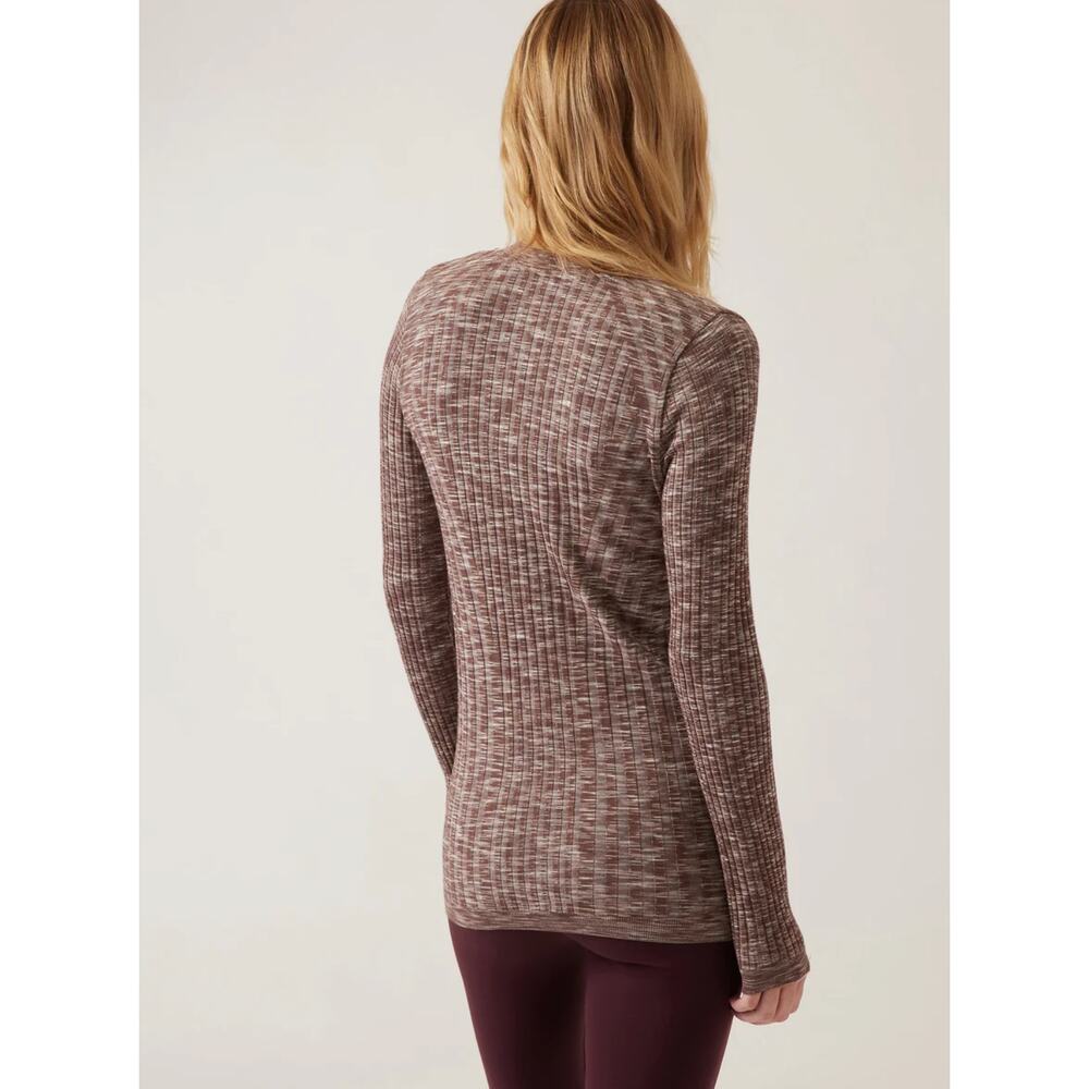 Athleta Revolve Cardigan Sweater Stretch Ribbed Button Down V-Neck Small EUC - Picture 4 of 13